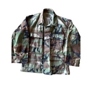 Vintage U.S. Military Green Camo S XX-Short Field Shirt